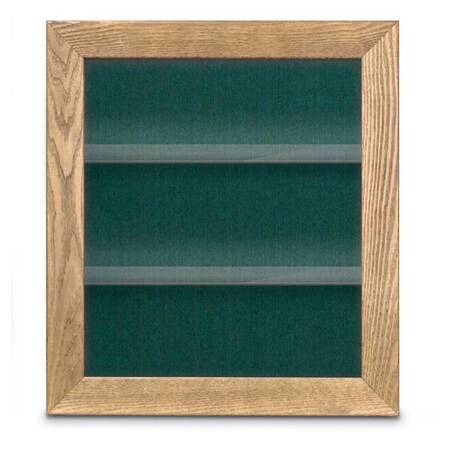 United Visual Products Indoor Enclosed Combo Board, 42"x32", White Frame/Green & Keylime UVCB4232W-GREEN-KEYLIME